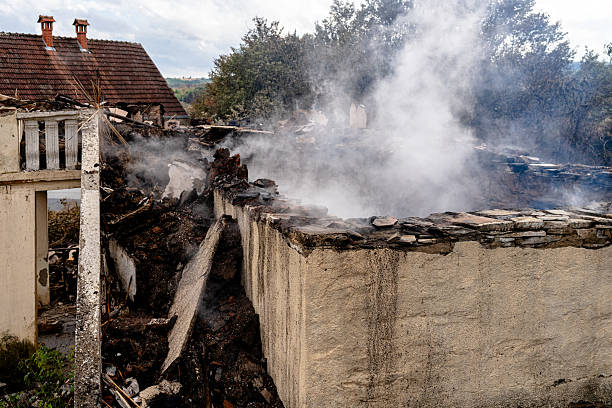 Professional Fire Damage Removal technician working in Loretto, PA
